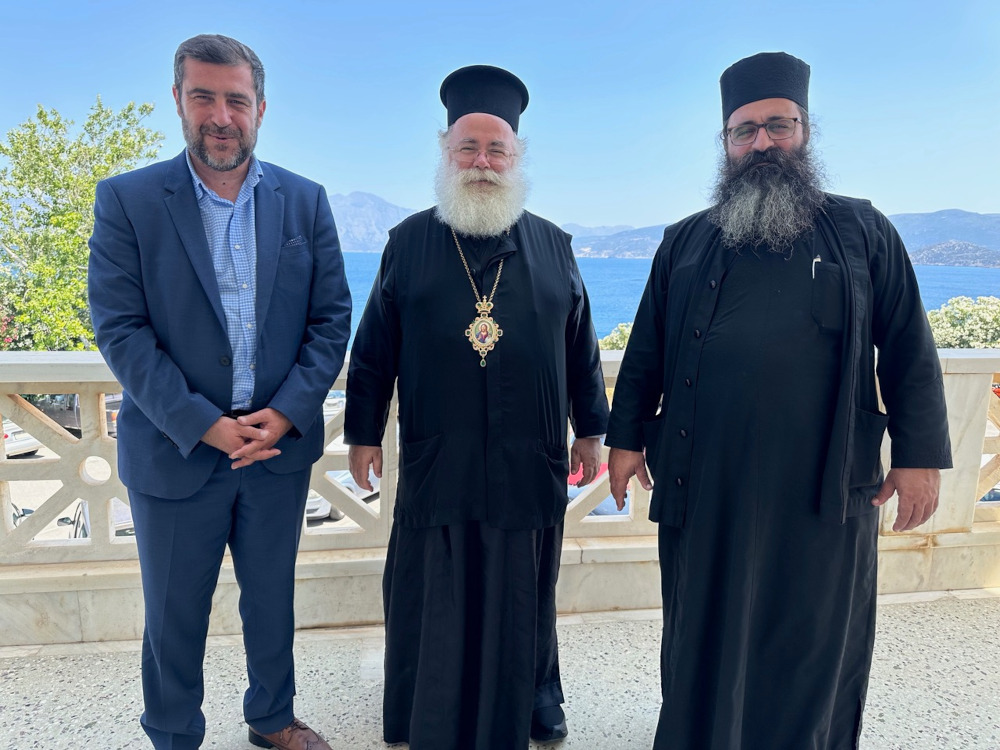 Συνάντηση του Μητροπολίτη Ιεραπύτνης με τον Αντιπεριφερειάρχη Λασιθίου Ιωάννη Ανδρουλάκη