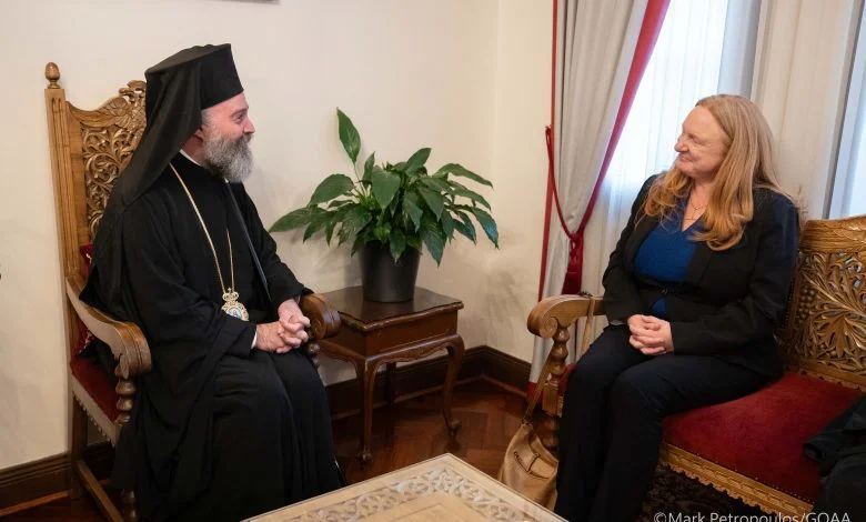 The new Ambassador of Australia to Greece visited the Holy Archdiocese of Australia
