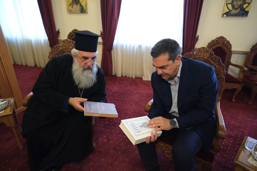 Επίσκεψη Αλέξη Τσίπρα στον Αρχιεπίσκοπο Κρήτης