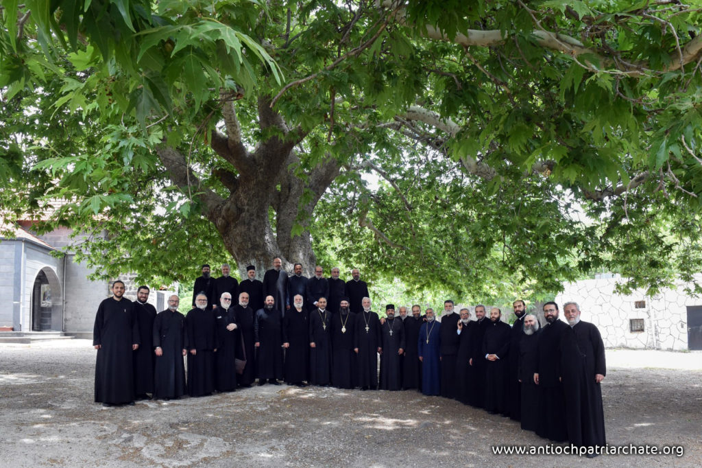 ‎ختام لقاء كهنة دمشق وريفها دير القديس جاورجيوس الحميراء البطريركي