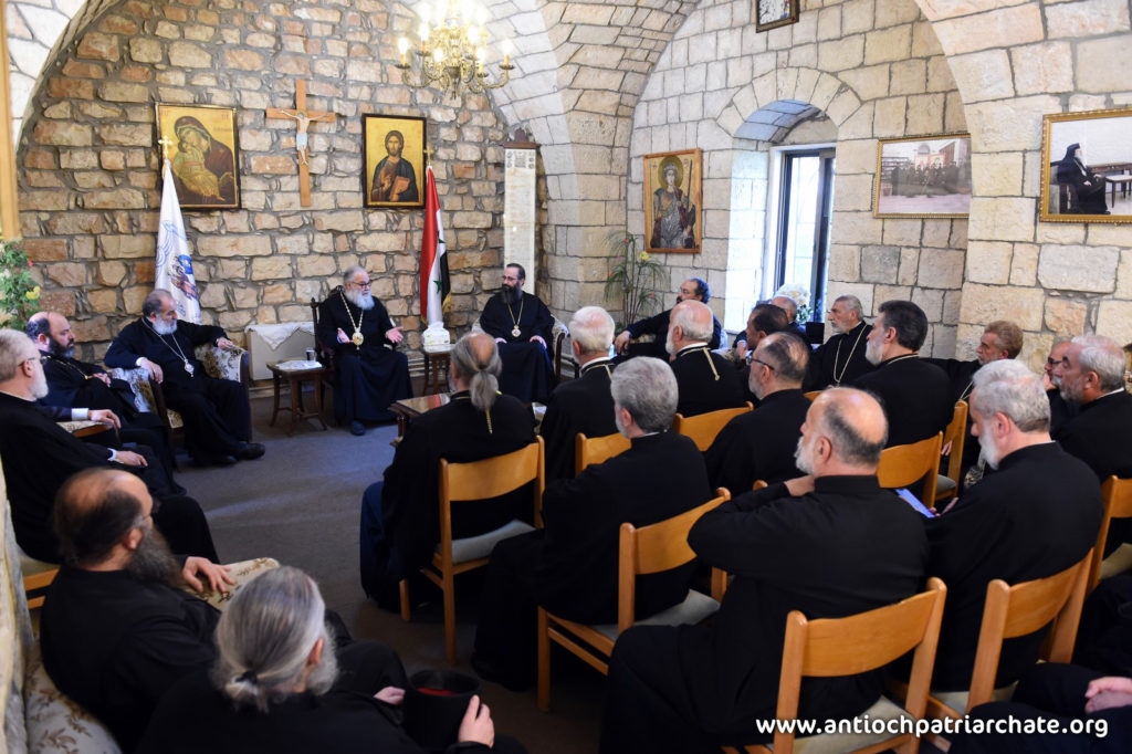 ليوم الثالث للقاء كهنة دمشق وريفها دير القديس جاورجيوس الحميراء – المشتاية