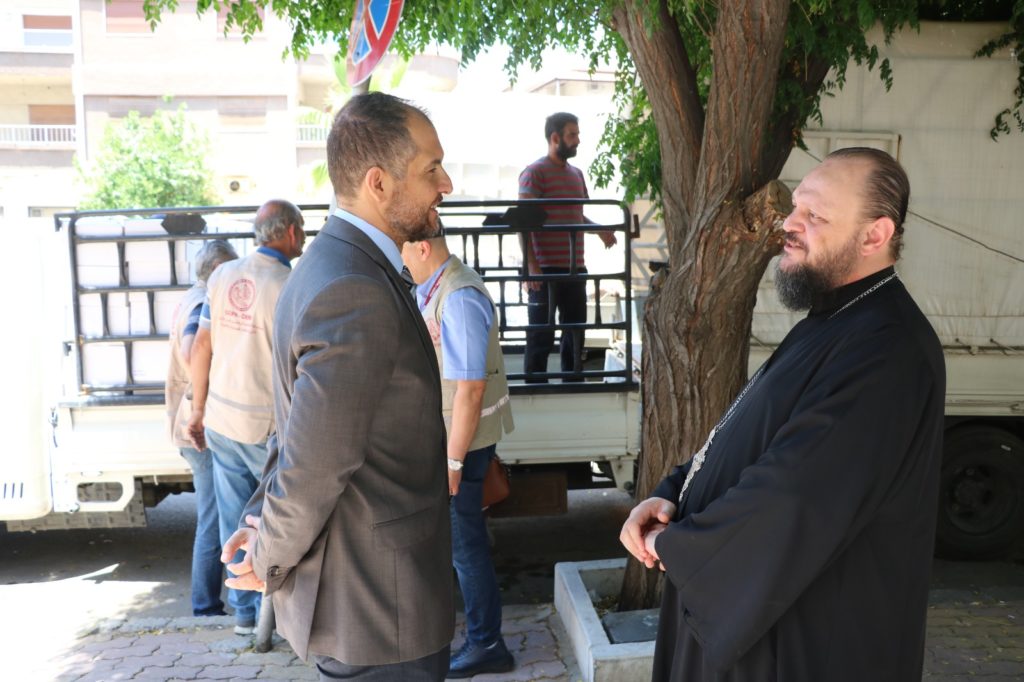 شحنة مساعدات من بطريركية الروم الأرثوذكس