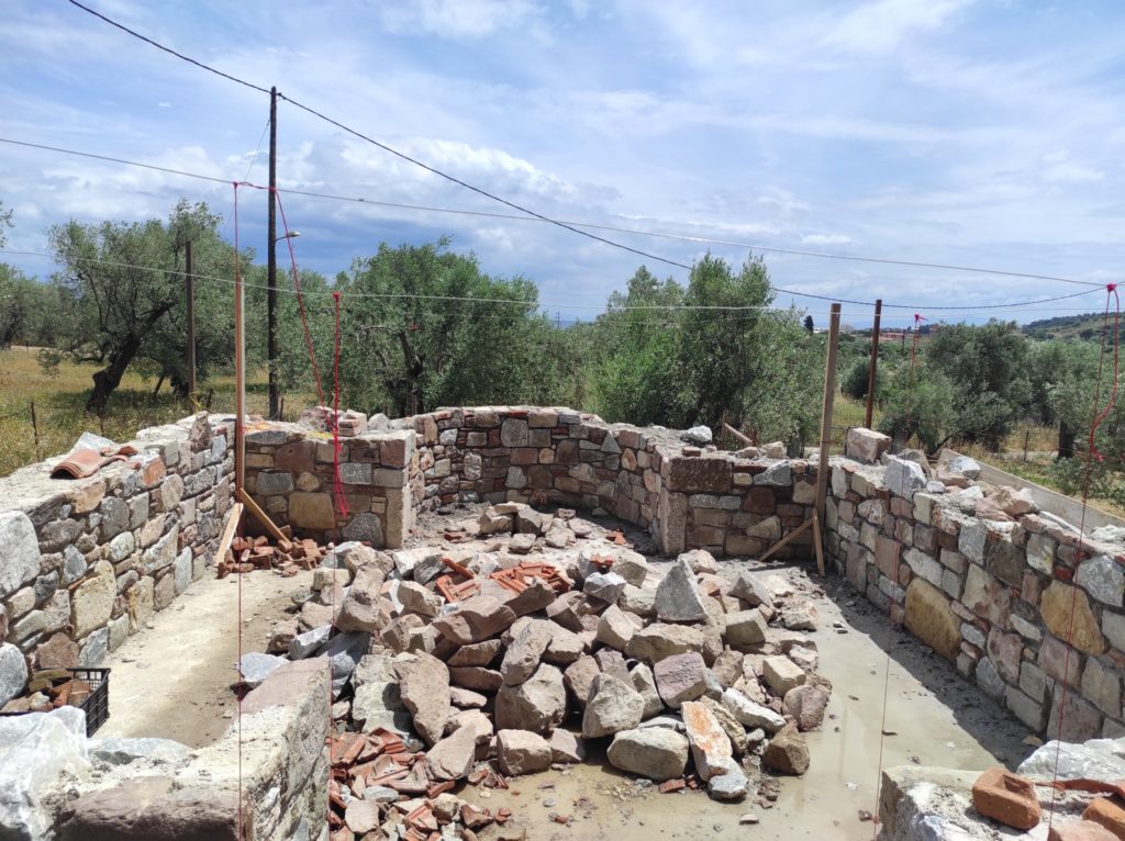 Μόρια: Αγιασμός θεμελίωσης στο Εξωκλήσι Γενέθλιο του Ιωάννη του Βαπτιστή