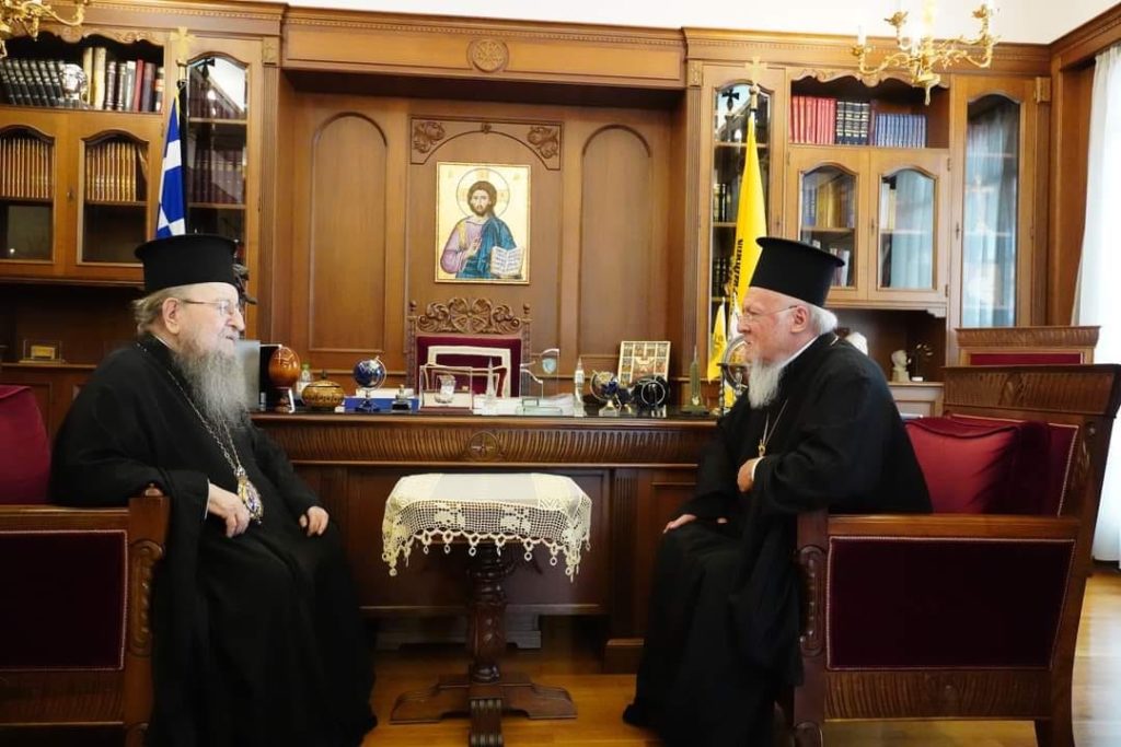 صاحب القداسة يزور سيادة متروبوليت تسالونيكي المطران أنثيموس