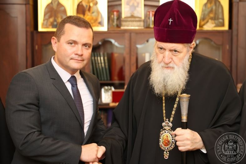Ο Πατριάρχης Βουλγαρίας υποδέχθηκε τον δήμαρχο της πόλης Ρούσε
