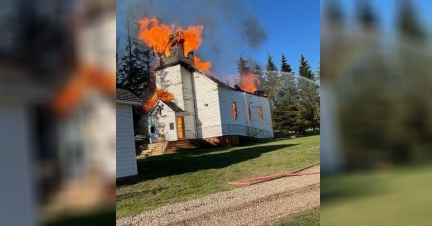 В Канаде сгорела церковь старейшего румынского прихода на континенте