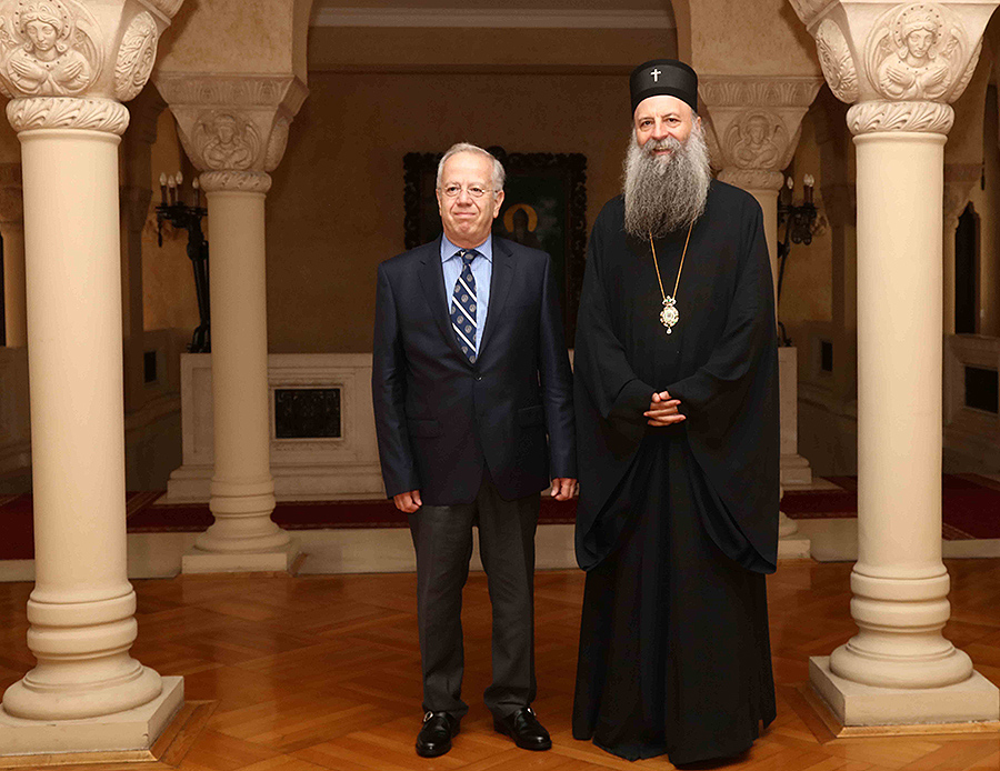 Ο Πατριάρχης Πορφύριος υποδέχθηκε τον Πρέσβη της Αργεντινής Δημοκρατίας στη Σερβία