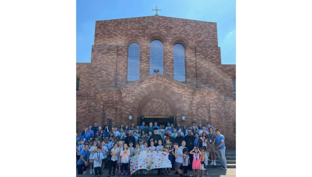 Archbishop Elpidophoros of America visits Vacation Church School in Portland, OR