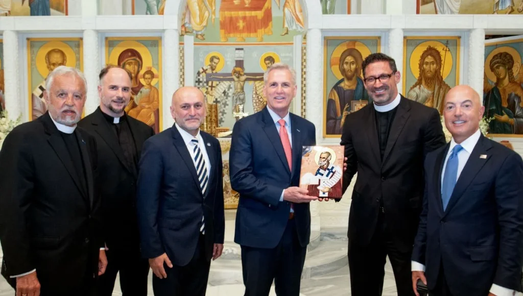 Speaker Kevin McCarthy Visits St. Nicholas Church and Shrine