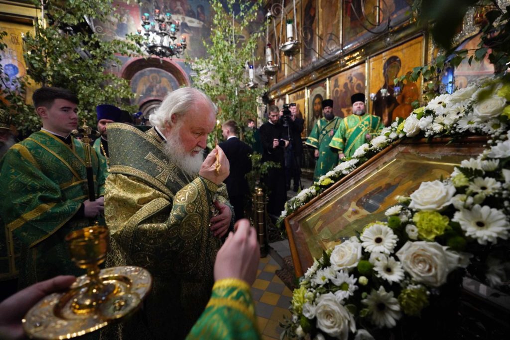 Слово Святейшего Патриарха Кирилла в канун праздника Святой Троицы в Троице-Сергиевой лавре