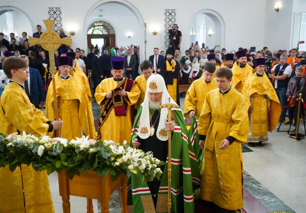 Патриаршая проповедь после Литургии в Благовещенском храме г. Тюмени