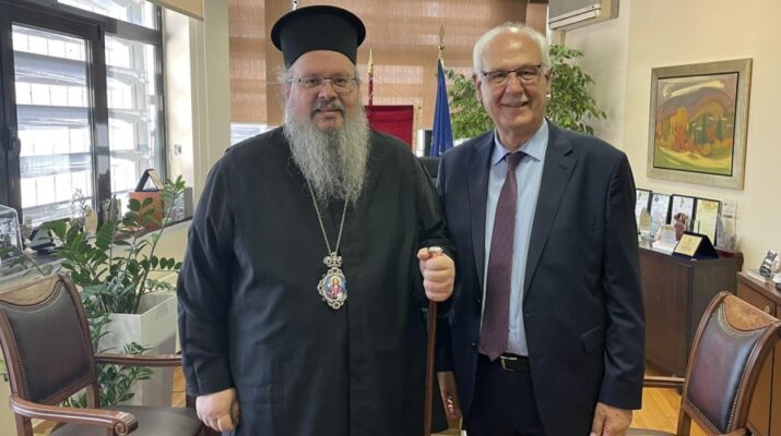 Ευχές του Μητροπολίτη Λαρίσης στον εορτάζοντα Δήμαρχο Λαρισαίων
