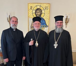 V. Rev. Archimandrite Theophan Koja Visits GOARCH