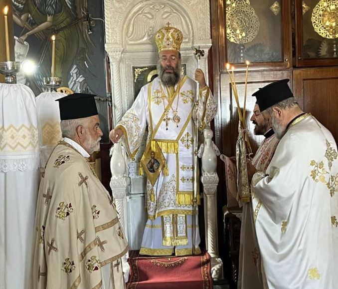 Ο Μητροπολίτης Ρεθύμνης στον Ιερό Ενοριακό Ναό Αγίου Δημητρίου Ανωγείων