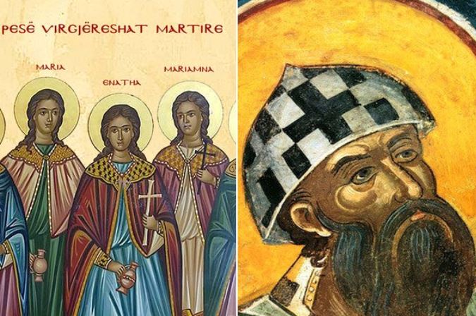 Oshënar Kirili i Aleksandrisë. Dëshmoret Thekla, Enatha, Maria, Marta, Mariamna. Maksimiani i Sirakuzës