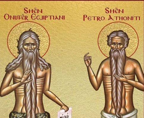 Oshënar Onufër Egjiptiani. Oshënar Petro Athoniti. Oshënarët dëshmorë të rinj Sinesi, Pavli.