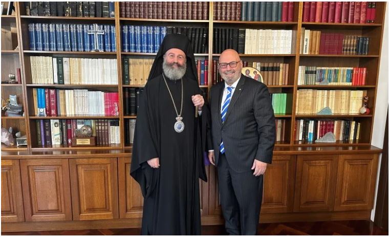 Επίσκεψη του ομογενή Γερουσιαστή Αθανασίου Συνοδινού στην Αρχιεπίσκοπο Αυστραλίας