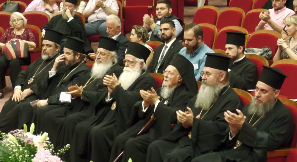 Η αντιφώνηση του Οικουμενικού Πατριάρχη κατά την υποδοχή του στον ΙΑ’ Πανελλήνιο Διαγωνισμό Εκκλησιαστικῆς Ψαλτικής Τέχνης