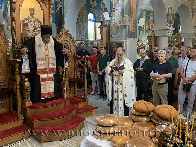 Ο Ιωαννίνων Μάξιμος στον Ιερό Ναό Αγίου Παύλου Σεισμοπλήκτων