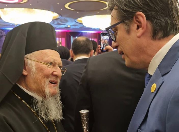 Το τετ α τετ Οικουμενικού Πατριάρχη-Πενταρόφσκι στην ορκωμοσία Ερντογάν