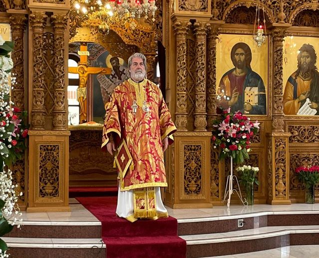 Archbishop Nikitas at the Church of Saint Panteleimon in Harrow ...