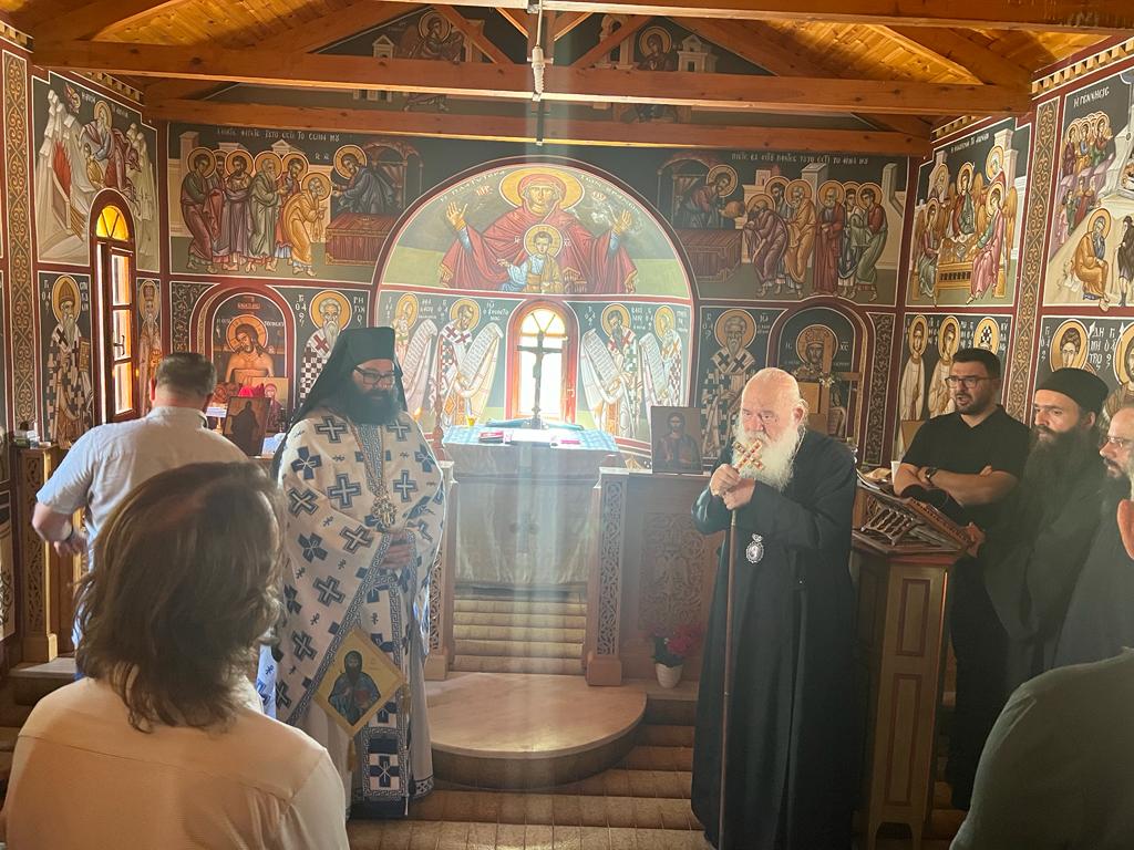 Ο Αρχιεπίσκοπος Ιερώνυμος τίμησε την Αγία Μαρίνα στη νήσο “Άμπελο”