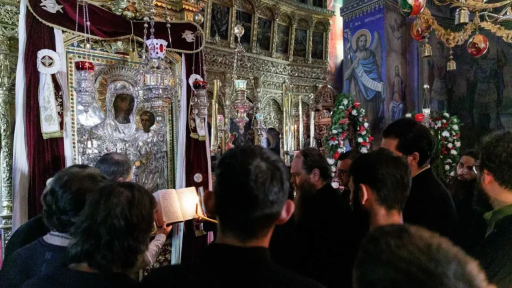 Fotoreportaj Doxologia: Cinstirea Prodromiței acasă la ea, în Sf. Munte Athos