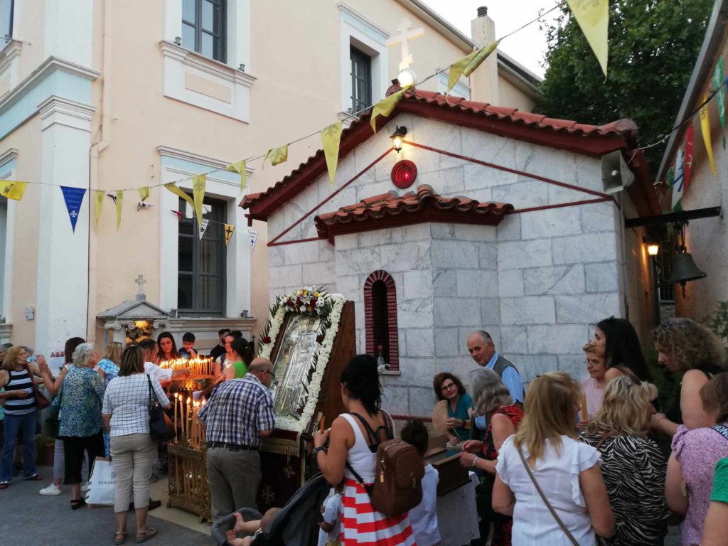 Πλήθος πιστών στην εορτή της Αγίας Παρασκευής στην Τρίπολη