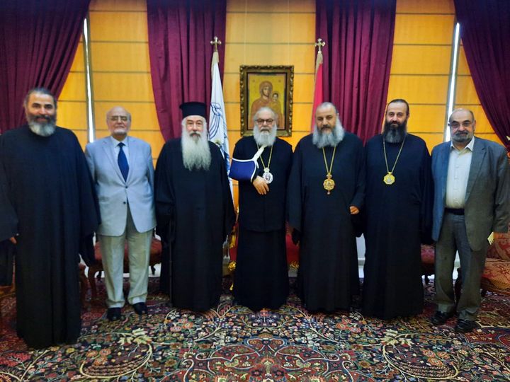 صاحب الغبطة يلتقي المطران خريستوفورس والوفد المرافق