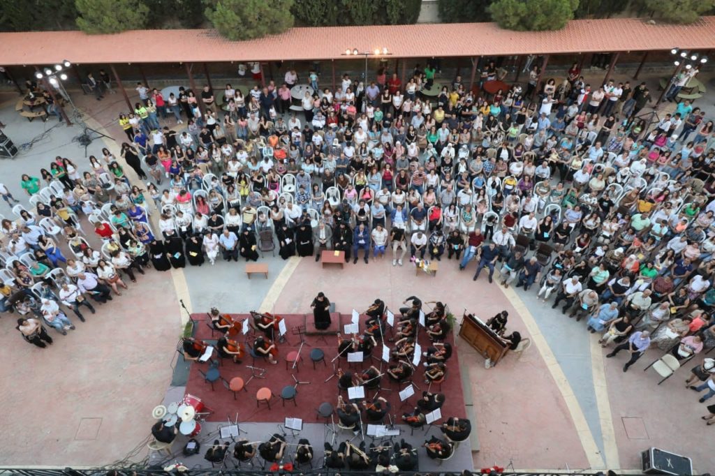 حفل أوركسترا المعهد الموسيقي في مدرسة دير صيدنايا البطريركي