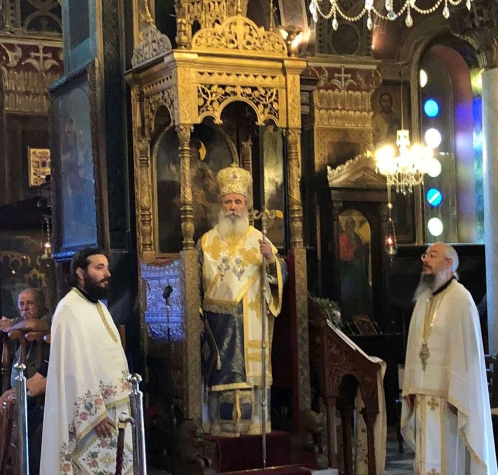 Κυριακή Η’ Ματθαίου με χειροθεσία πρωτοπρεσβυτέρου στην Αίγινα