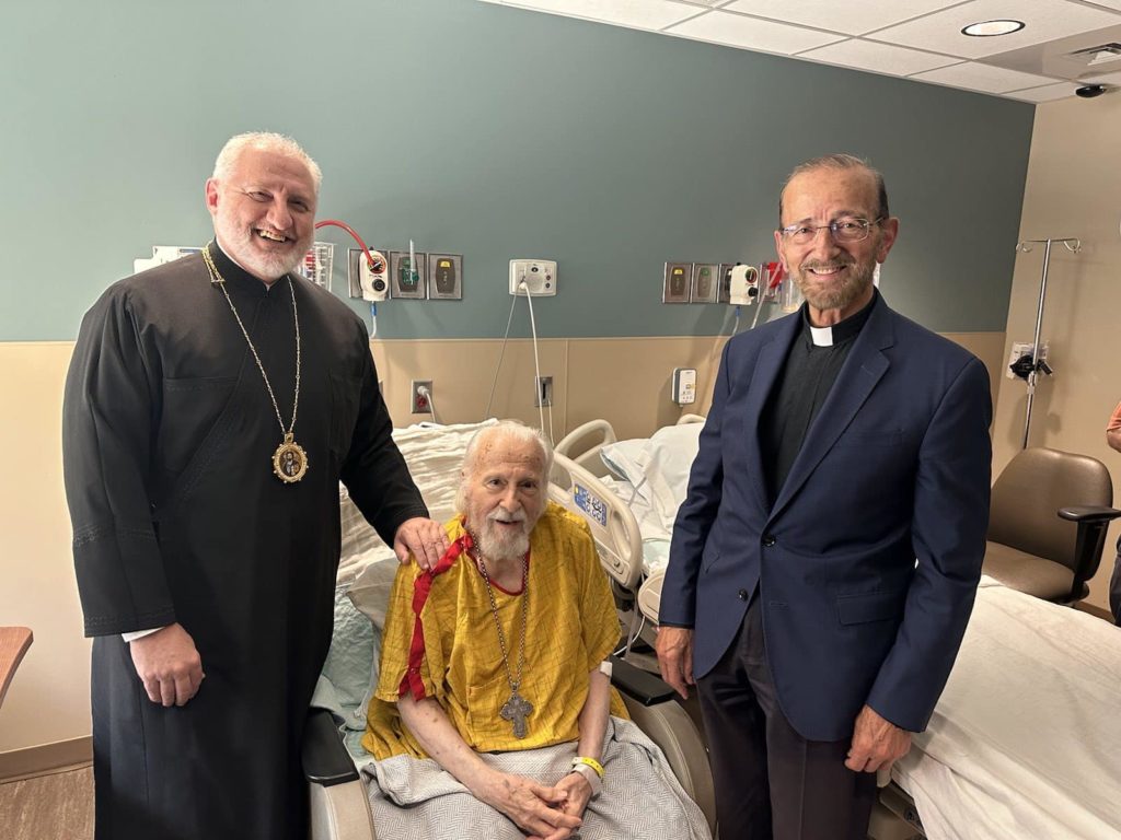 Επίσκεψη Αρχιεπισκόπου Αμερικής και Μητροπολίτη Αγίου Φραγκίσκου στον ασθενούντα Μητροπολίτη Ντένβερ