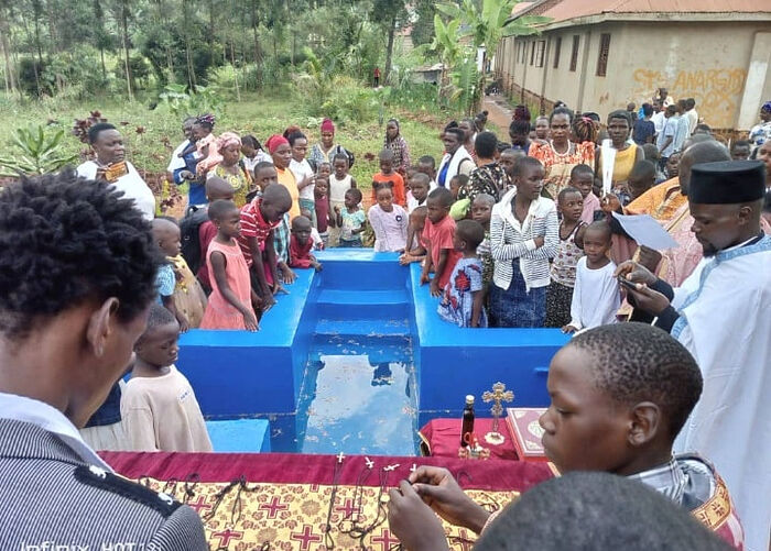 DOZENS BAPTIZED IN UGANDA