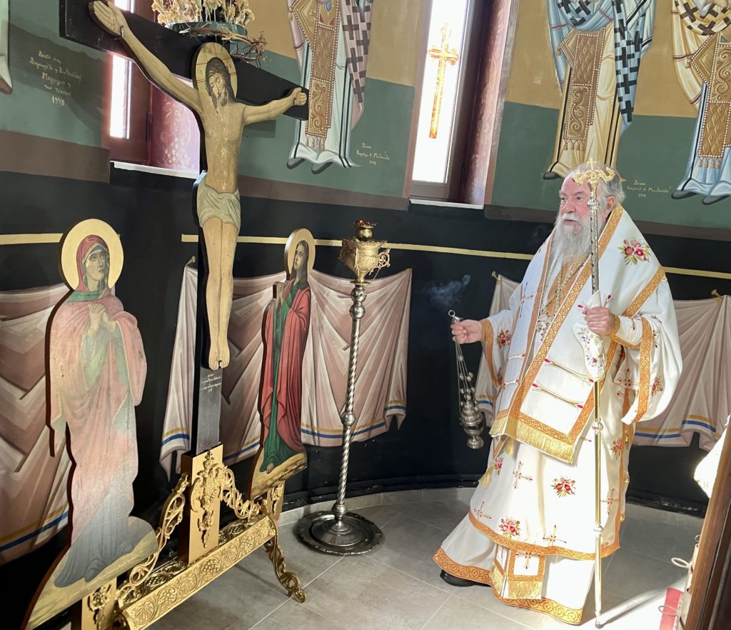 Ο Μητροπολίτης Ελευθερουπόλεως ιερούργησε στον Ι.Ν. Αγίου Παντελεήμονος Δρυάδος Παγγαίου