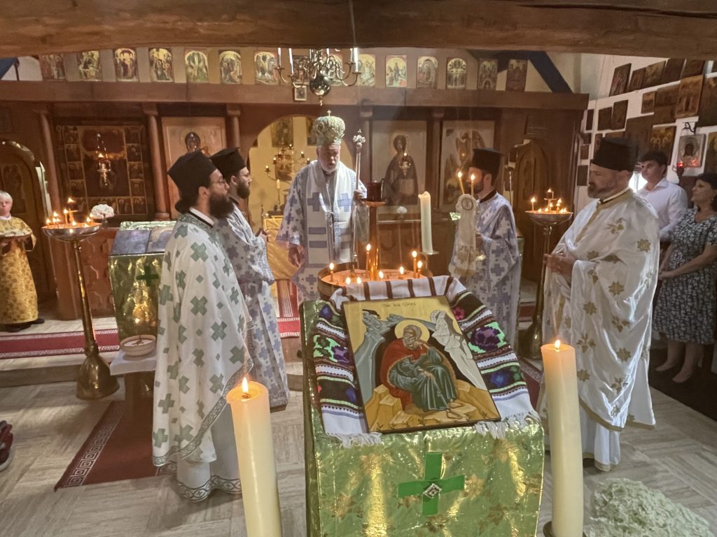 Ο Μητροπολίτης Βελγίου στην Ιερά Μονή Προφήτου Ηλιού του Saint Hubert στην Ολλανδία