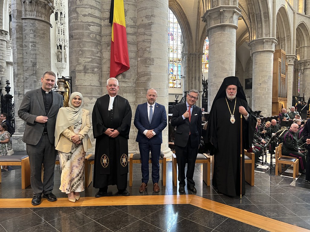 Ο Μητροπολίτης Βελγίου Αθηναγόρας στην Δοξολογία για την εθνική εορτή του Βελγίου