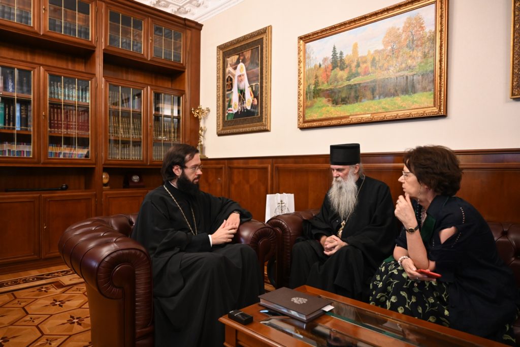 Ο Επίσκοπος Σλαυονίας συναντήθηκε με τον Μητροπολίτη Βολοκολάμσκ στη Μόσχα