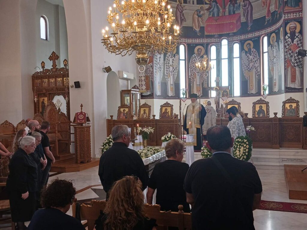 Ο Μητροπολίτης Αρκαλοχωρίου τέλεσε την Εξόδιο Ακολουθία του μακαριστού Γεωργίου Ταμπακάκη