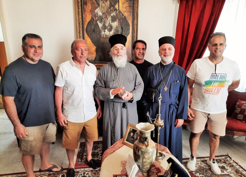 Επίσκεψη Συλλόγων της Καλυμνιακής Ομογένειας των ΗΠΑ στον Μητροπολίτη Λέρου