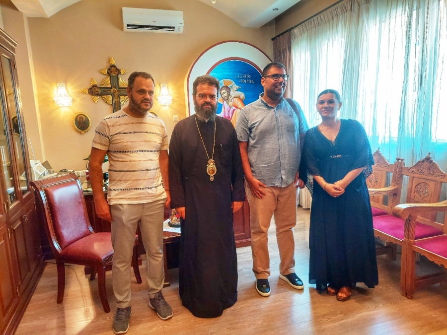 Επίσκεψη του προέδρου της περιφερειακής ένωσης τυφλών Θράκης στον Μητροπολίτη Μαρωνείας