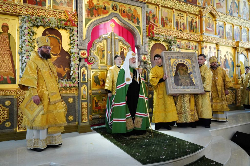 Патриаршая проповедь после Литургии в храме преподобного Андрея Рублева в Раменках г. Москвы