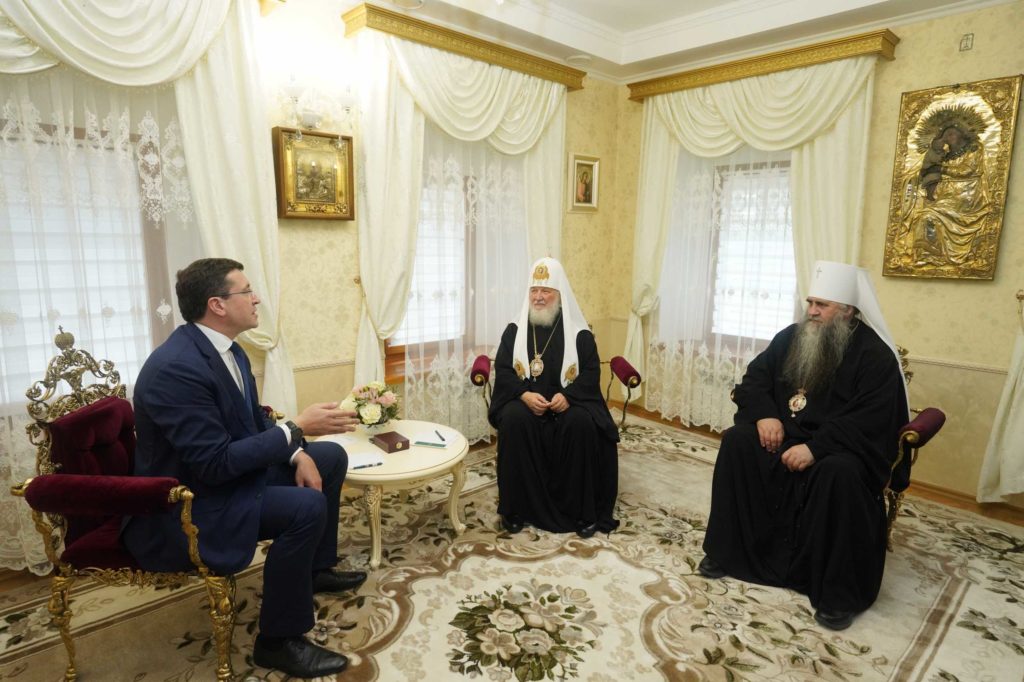 Состоялась встреча Святейшего Патриарха Кирилла с губернатором Нижегородской области и главой Нижегородской митрополии