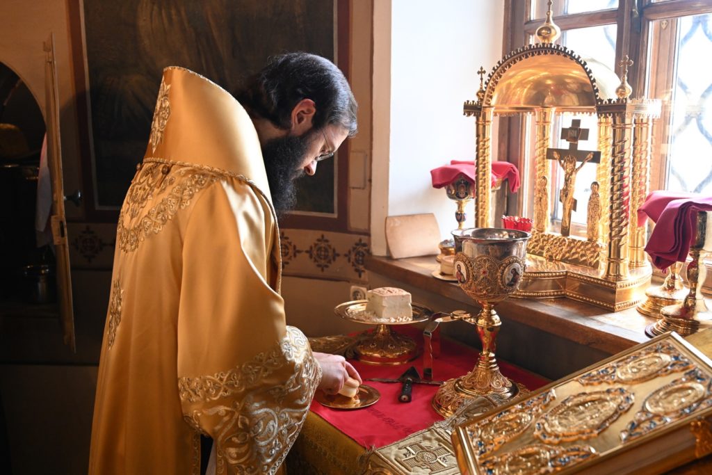 Митрополит Волоколамский Антоний возглавил Литургию на подворье Сербской Православной Церкви в Москве