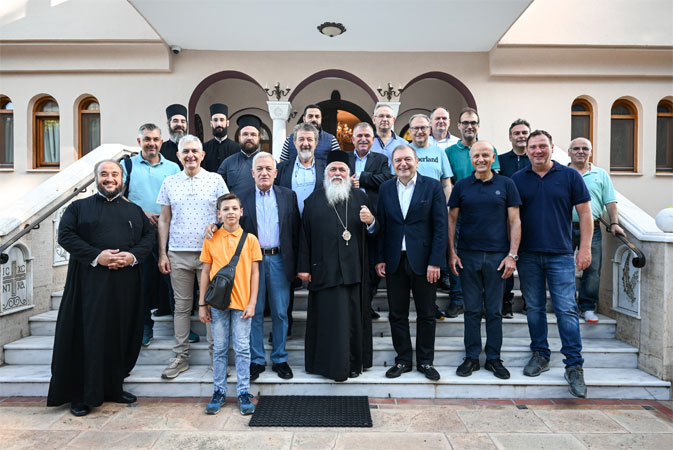 Επίσκεψη του Μητροπολίτη Νεαπόλεως στην Ιερά Μονή Ξενοφώντος