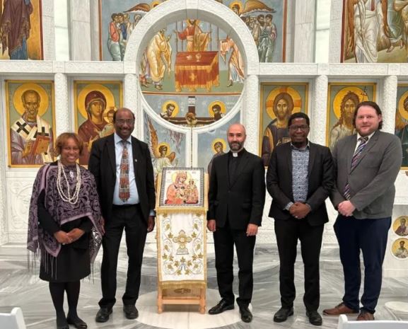 Ο Γενικός Γραμματέας του ΠΣΕ στον Άγιο Νικόλαο στο Σημείο Μηδέν στη Νέα Υόρκη