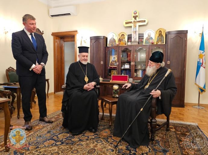 Българският патриарх Неофит прие Халкидонския митрополит Емануил
