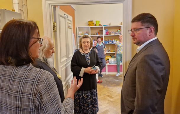 Печать Епископ Пантелеимон встретился с руководителем Департамента соцзащиты Москвы Евгением Стружаком