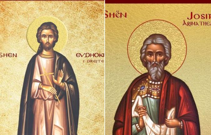 Evdhokimi i Drejtë. Josif Arimatheasi. 12 dëshmorët në Romë.