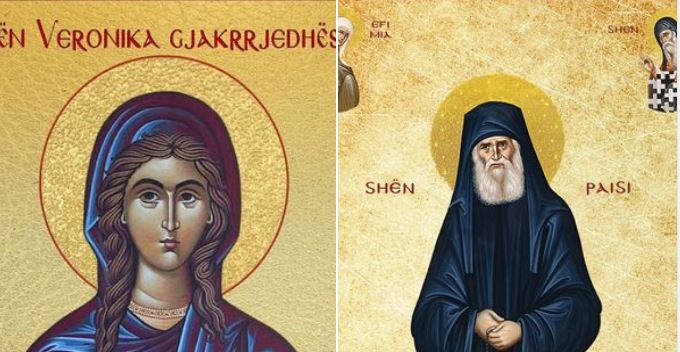 Dëshmorët Prokli e Ilari. Veronika, gjakrrjedhësja. Oshënar Pais Agjioriti.