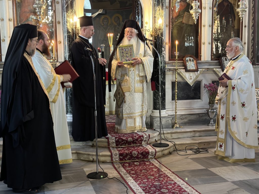 Ο Μητροπολίτης Θηβών υποδέχθηκε τον Βοιωτό Μητροπολίτη Κυδωνιών Αθηναγόρα